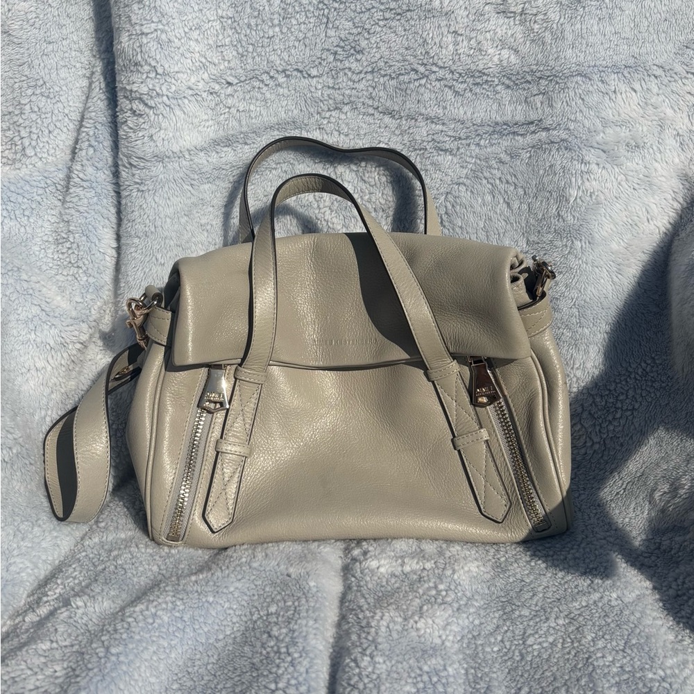 Aimee Kestenberg Bali Double Entry Leather Satchel